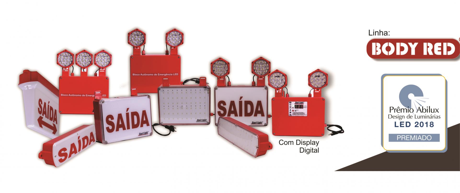 Banner Spot Light - Linha Body RED Luminárias de Emergência - A Spot Light é uma indústria brasileira localizada em Toledo, oeste Paranaense, co...Saiba mais.