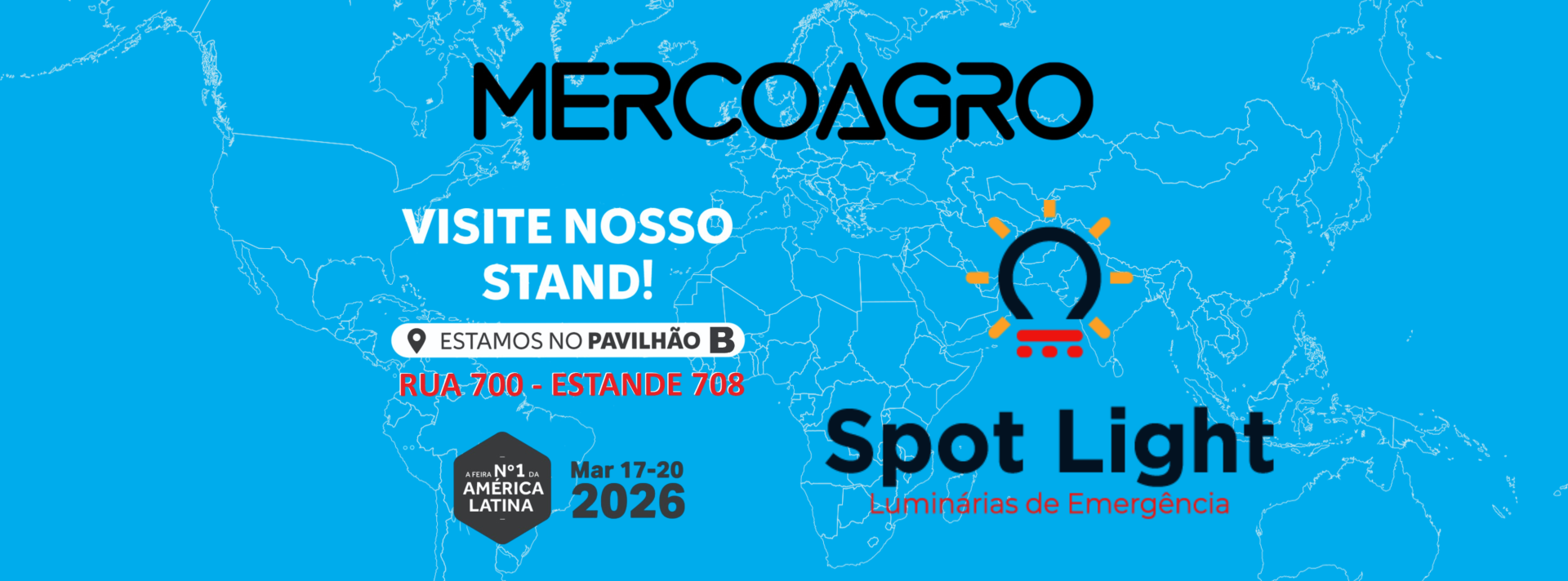 Mercoagro 2026 - A Spot Light é uma indústria brasileira localizada em Toledo, oeste Paranaense, com seu espirito inovador e desenvolvimento téc...Saiba mais.